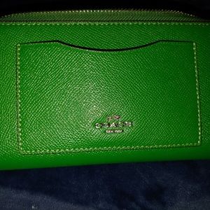 Coach zippered wallet